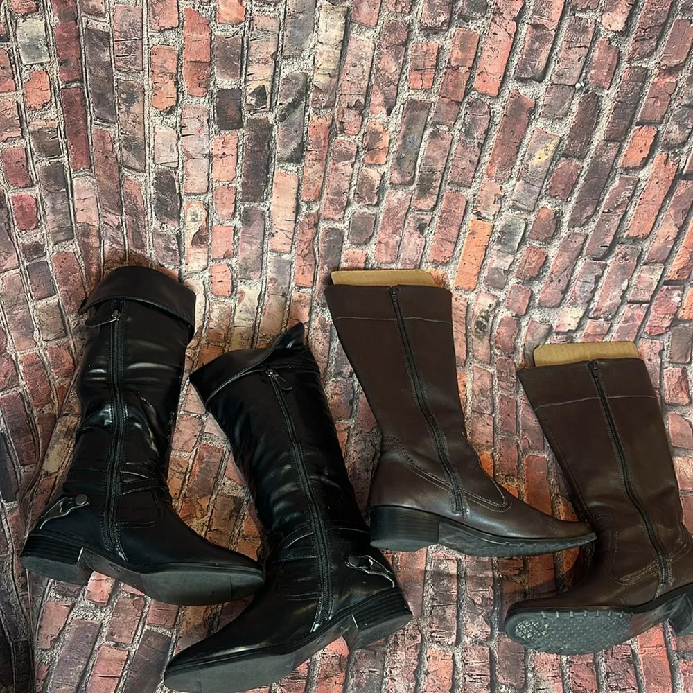 Nine West and Merona 2 fair condition boots size 7.5 & 8
